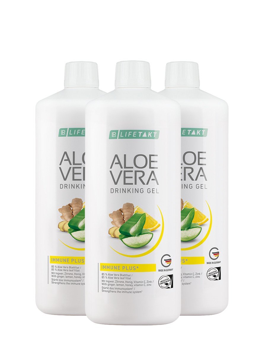 Aloe Vera Drinking Gel Immune Plus Set of 3 by LR Health and Beauty